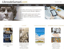 Tablet Screenshot of librosdesamael.com